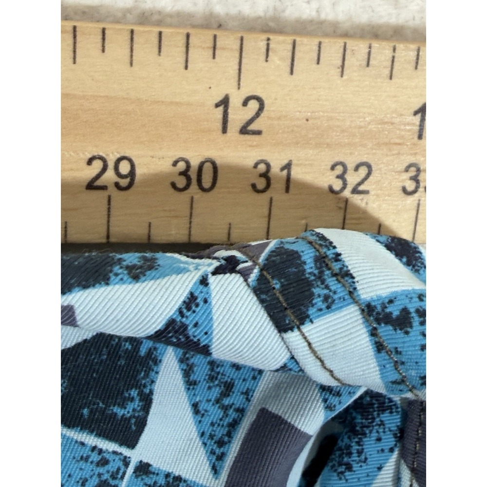 Patagonia Board Shorts Mens 38 Blue Nylon Geometric Surf Beach Gorpcore Coastal - Picture 7 of 16